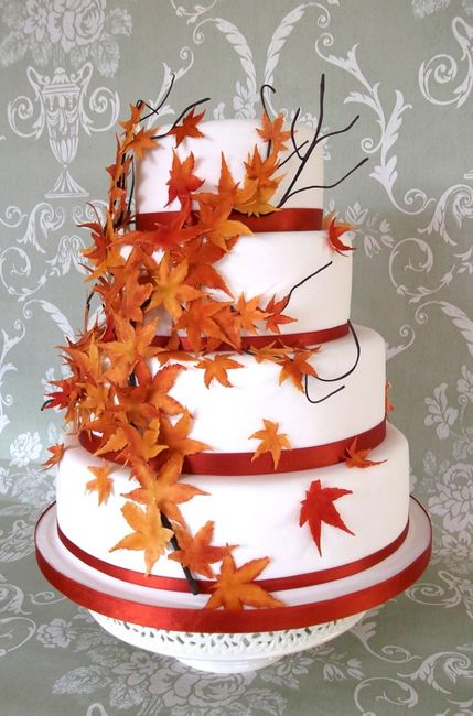Duel des wedding cake theme automne 