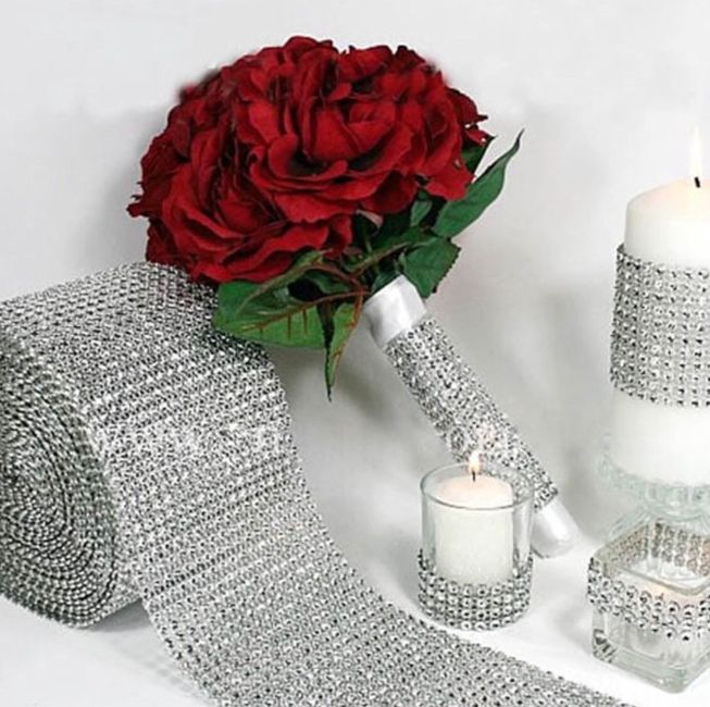 Ruban bouquet strass 