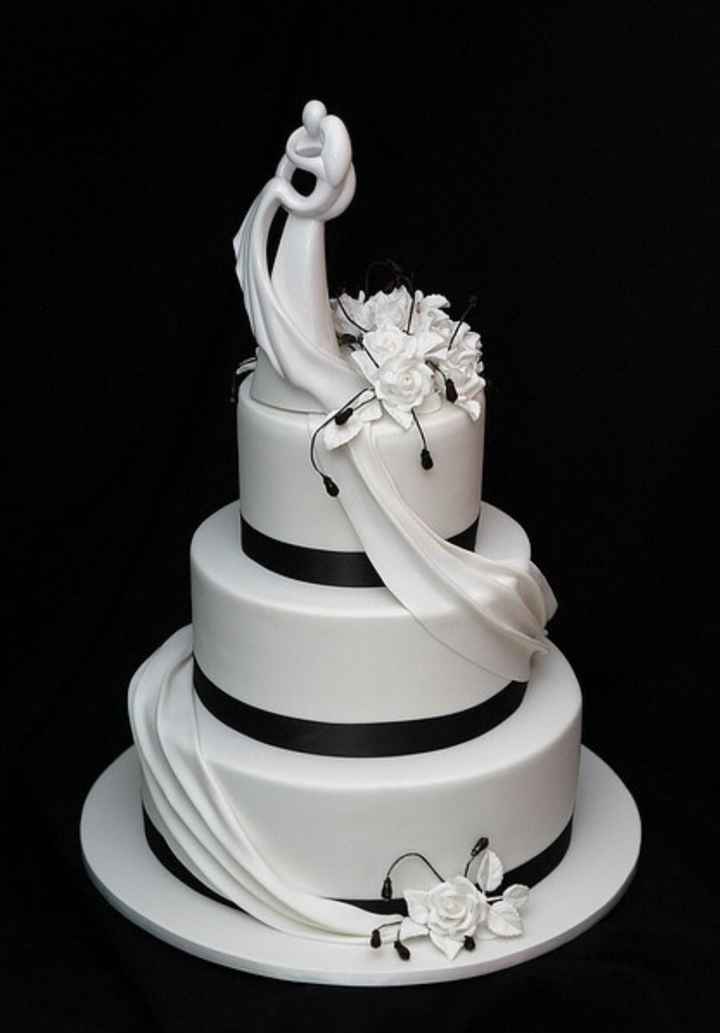 Wedding cake noir et blanc 