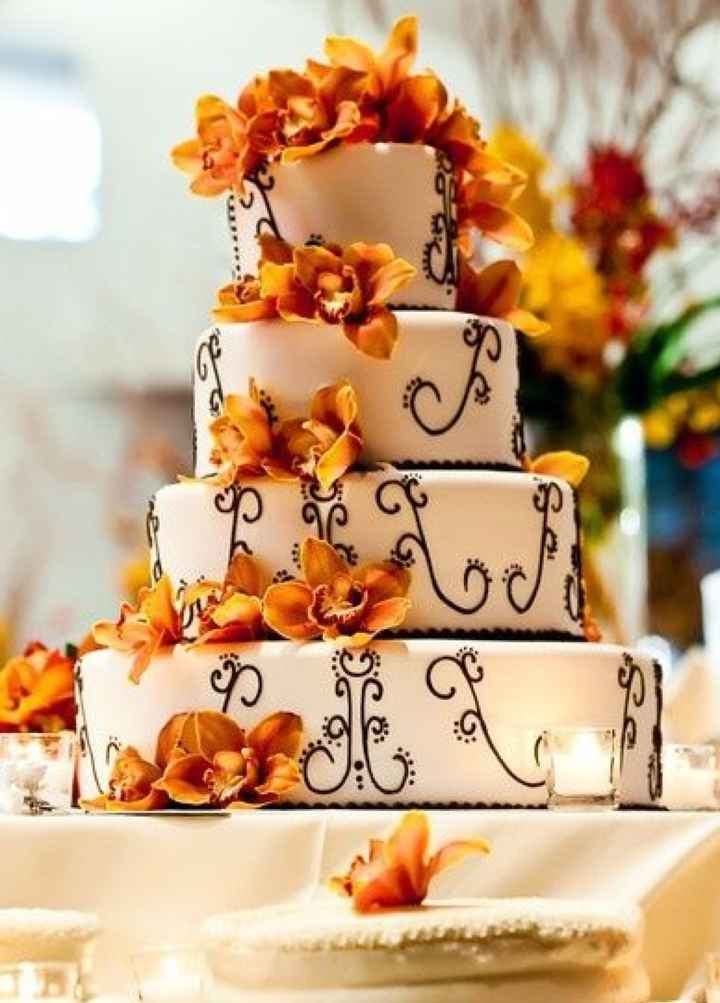 Duel des wedding cake theme automne 