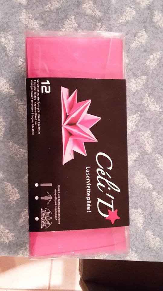 Serviette pré-pliées pour le repas