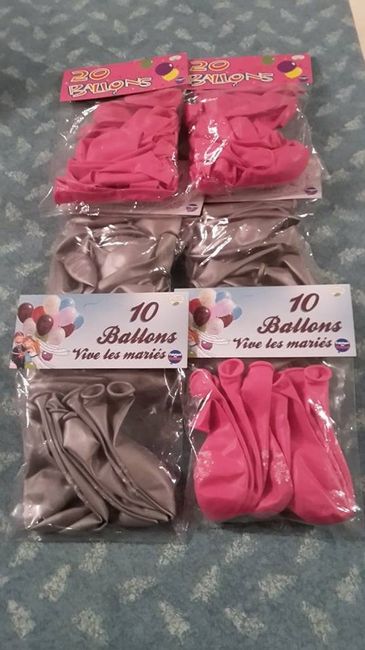 Ballons pour la salle et le barnome du VD
