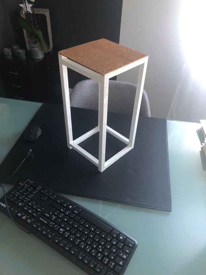 Colonne métal centre de table - 1