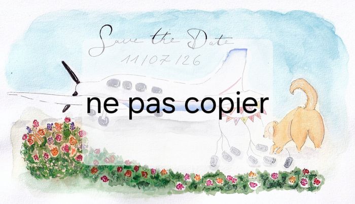 Save the date aquarelle 🥰 2