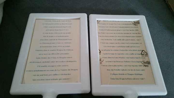 Affiche  nom de table fini - 4