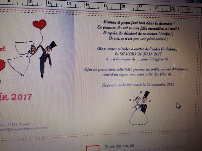 Texte faire part - 1