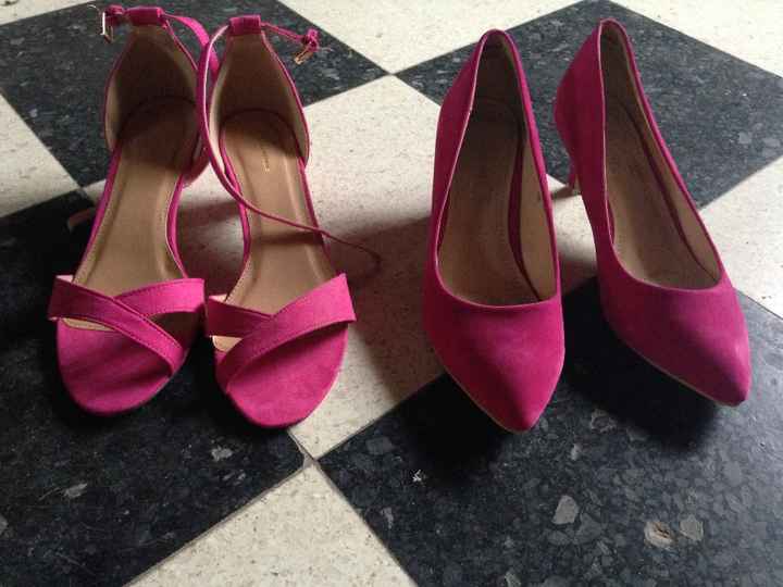 chaussures fushia