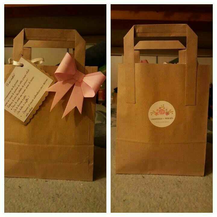 Welcom bags et petites avancées - 2