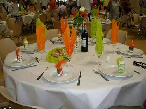 Help des idées de décoration table "couleurs vert anis et orange" ! - 2