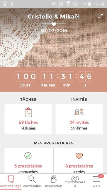 Passage à 2 chiffres pour les mariées du 30 juillet - 1