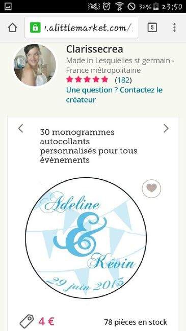 Étiquettes autocollante - 1