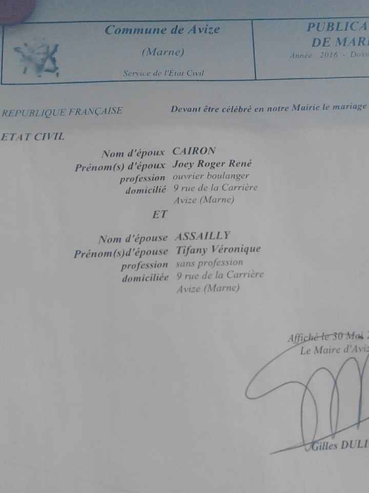 Mariage civil - 1