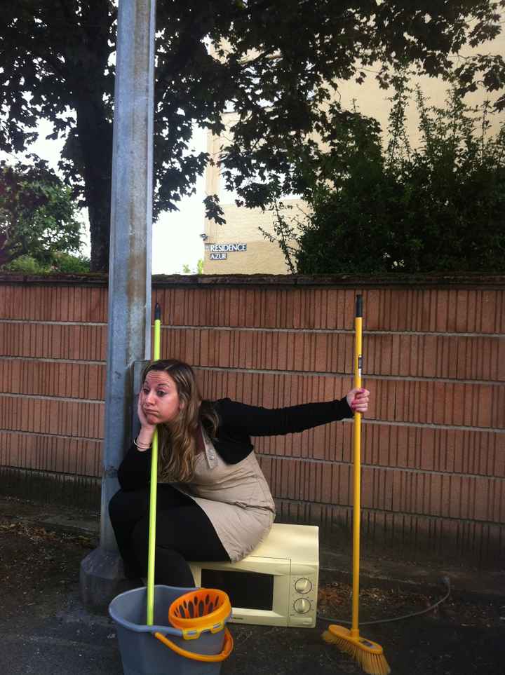 devant l'appart