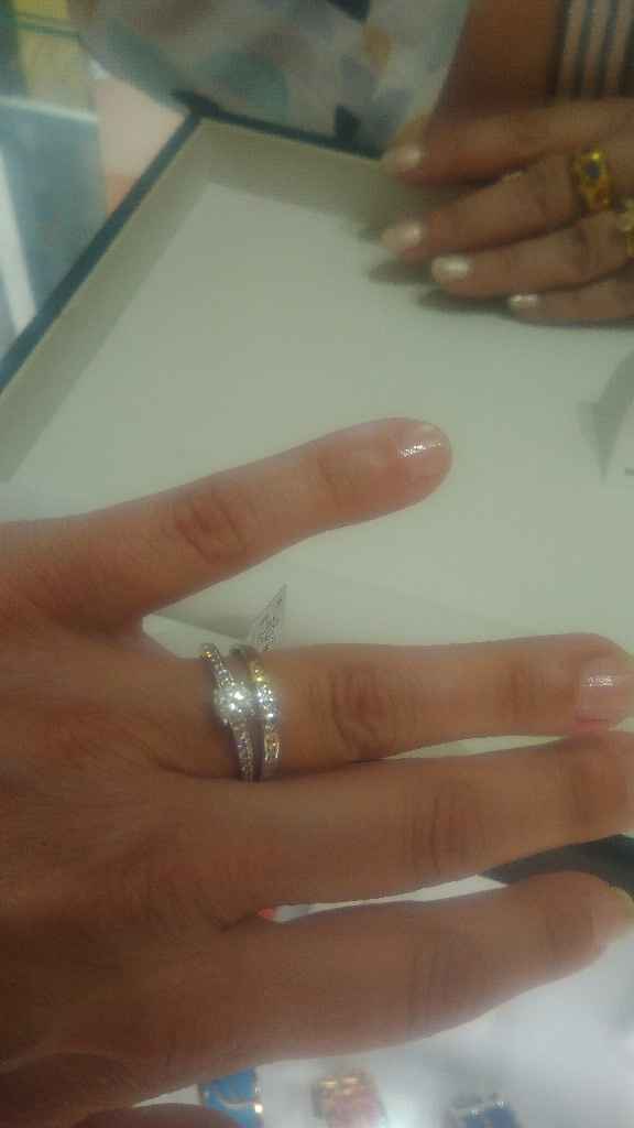 Alliance et bague de fiançailles - 1