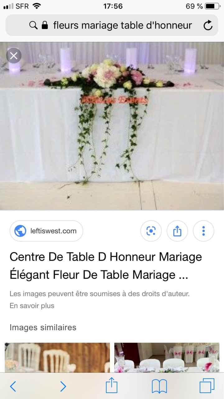Décoration table d'honneur - 1
