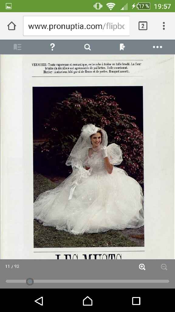 Petit délire : quel était le type de robe de mariée, l'année de ma naissance ? ( Oui, je sais, je ne