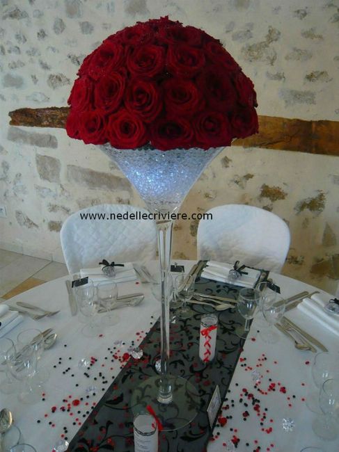 Coût d'un centre de table avec vraies fleurs? - 1