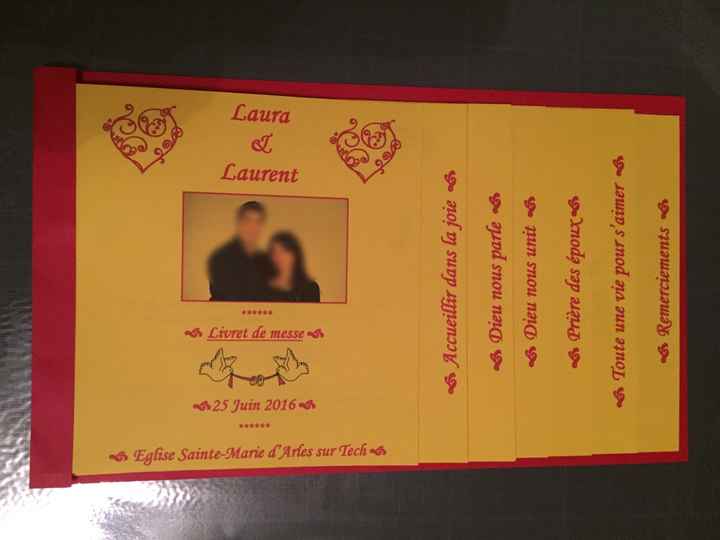 Livret de messe en escalier - 1