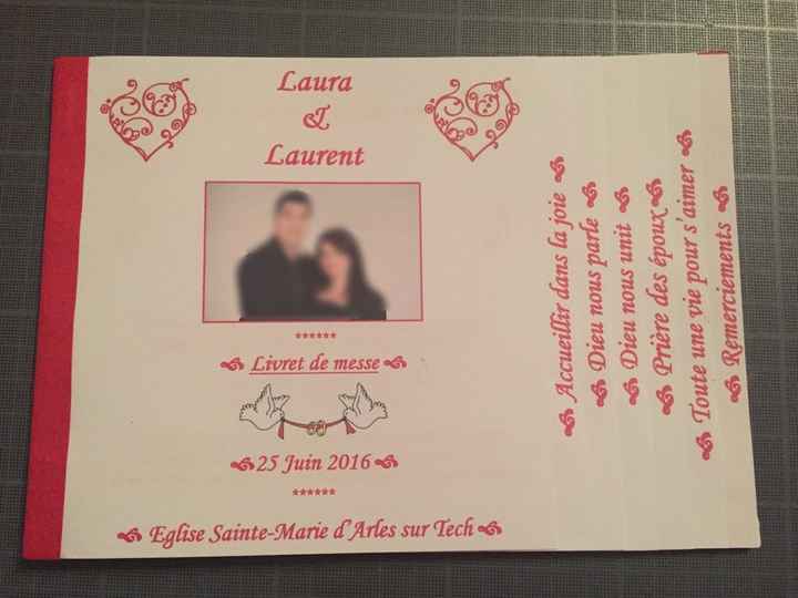 Livret de messe en escalier format paysage - 1