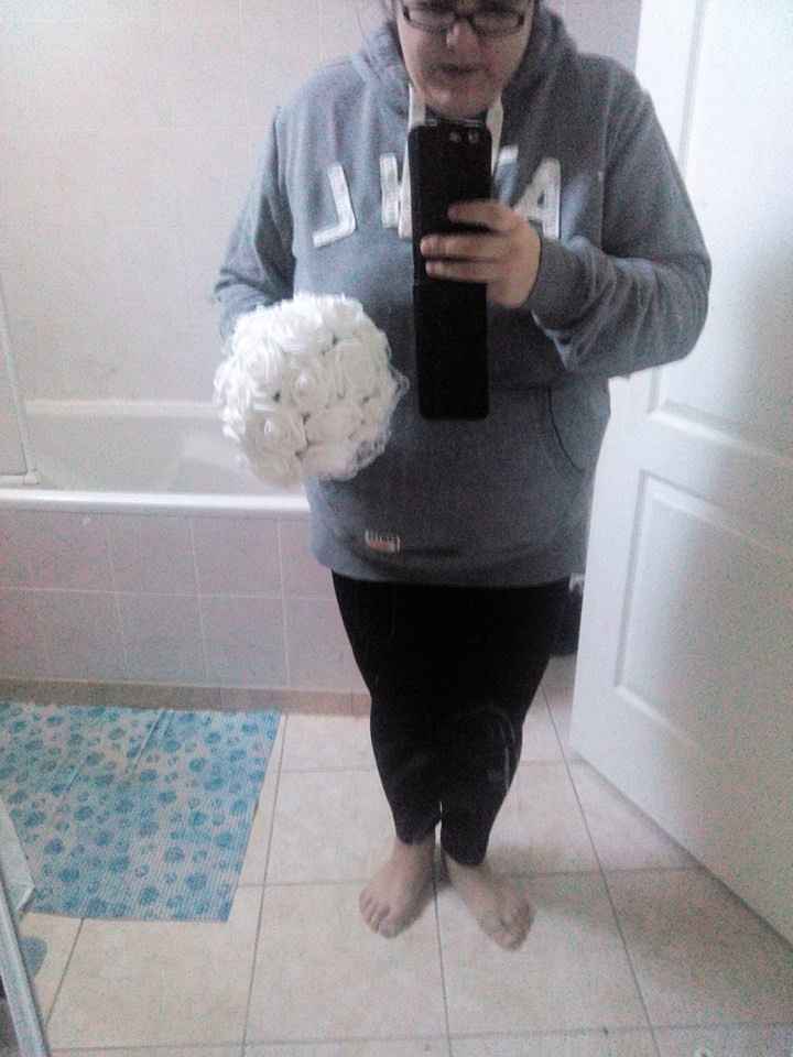 Essai bouquet de mariée version blanc 