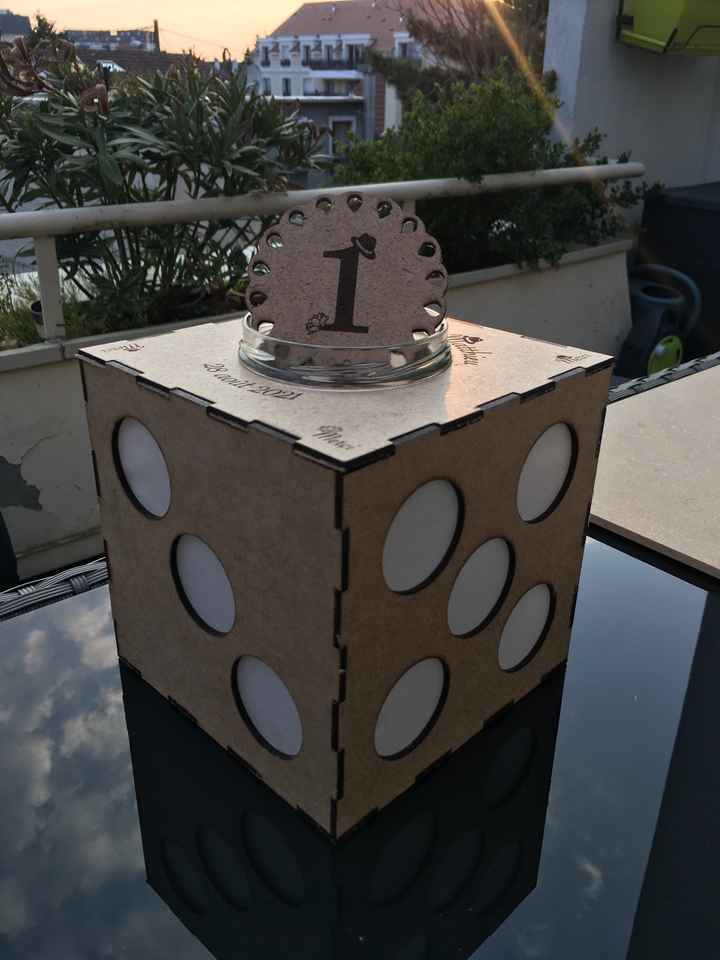 Déco numéro de table - 1