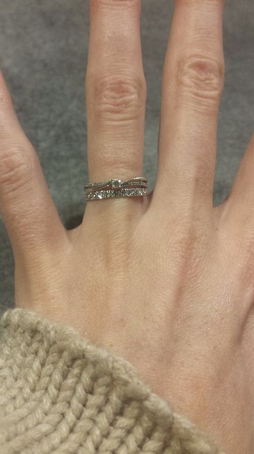 Alliance + Bague de fiançailles