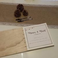 Livre d'or couverture bois