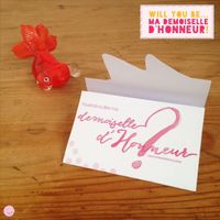 Ma demande de demoiselle d'honneur