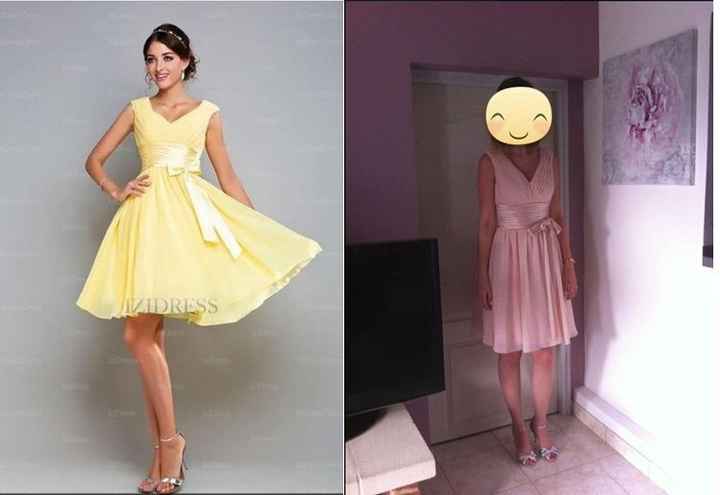 Ma DH avec sa robe commandée sur Izidress
