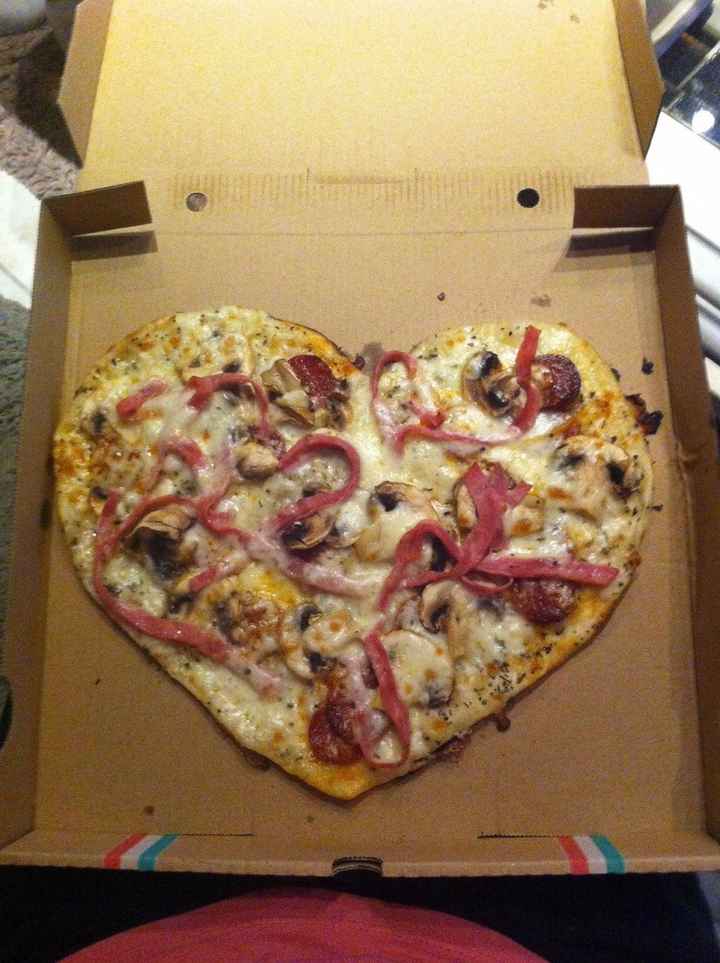 Pizza de la Saint Valentin 