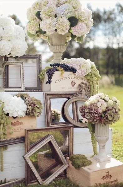 Déco hortensias
