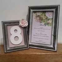 Nos menus rétro-vintage en rose et gris