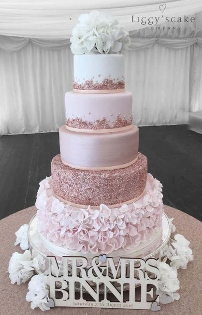Coucou les brides; montrez moi vos wedding cake - 33