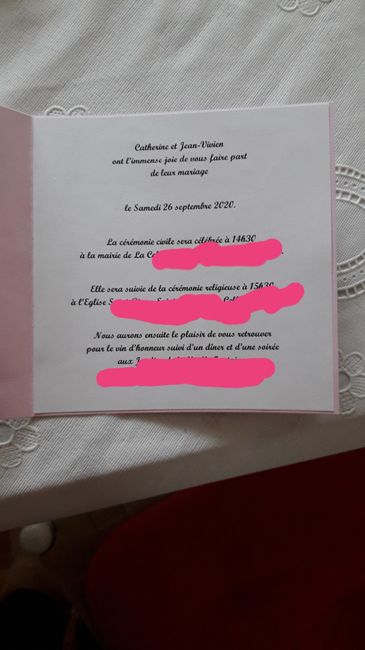 Faire part et menu - 2