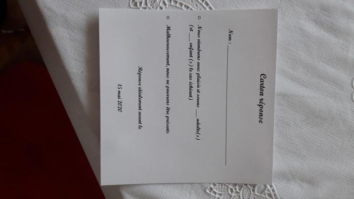 Faire part et menu - 3