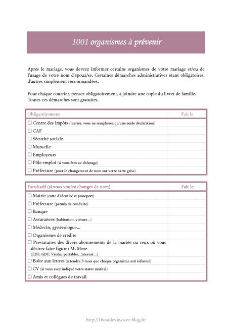 Changement de nom - 1