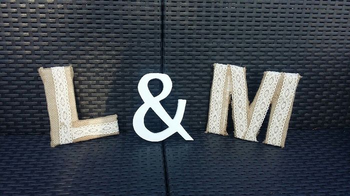 Lettre toile de jute - 1