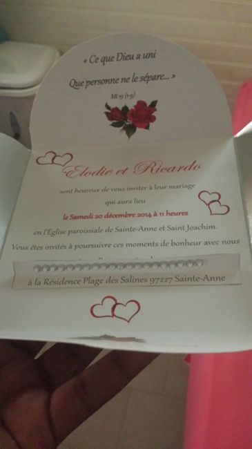 Déroulement réception antillaise - 2