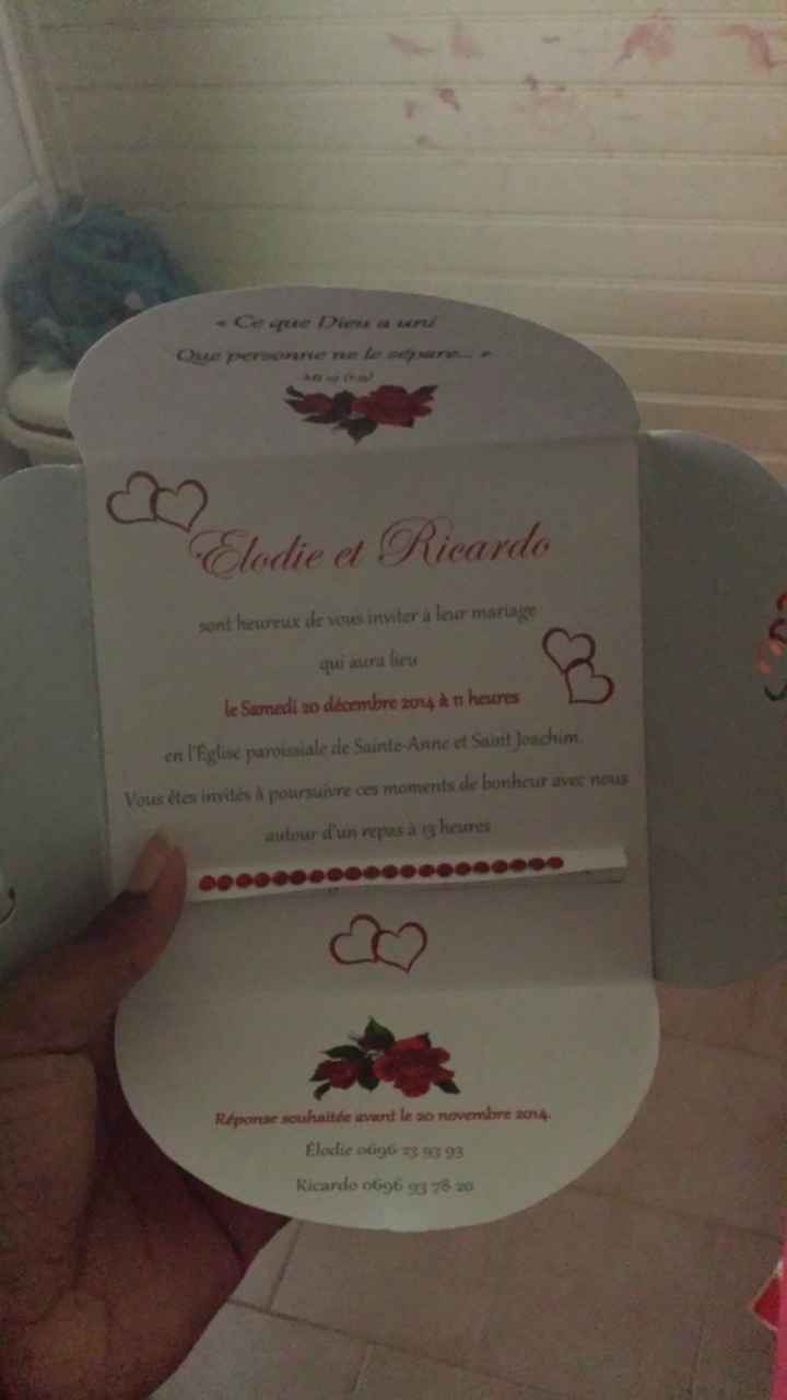 Déroulement réception antillaise - 1