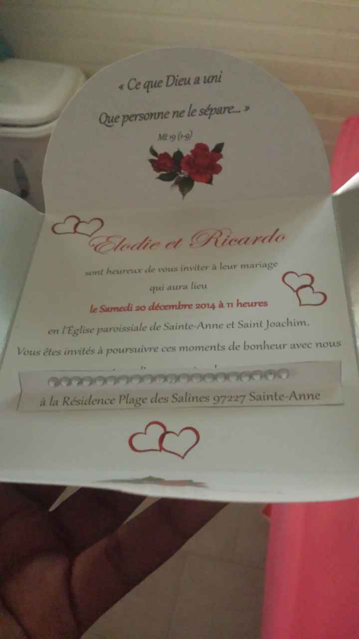 Déroulement réception antillaise - 2