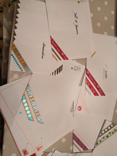 Enveloppes pour les faire parts - 6