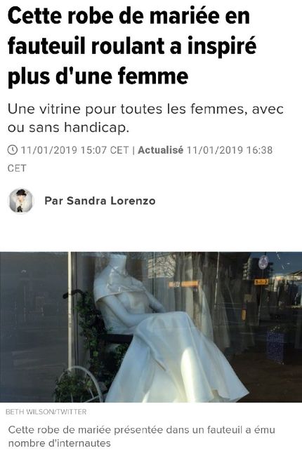 Robe de mariée en fauteuil 1