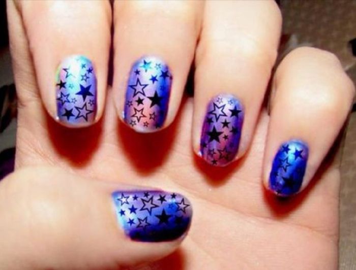 Inspi nail art étoilé - 14