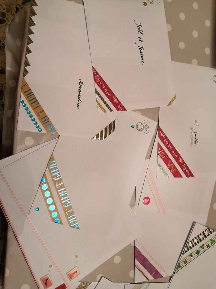 Enveloppes pour les faire parts - 6