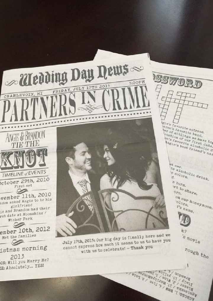 Coin lecture / gazette des mariés - 1