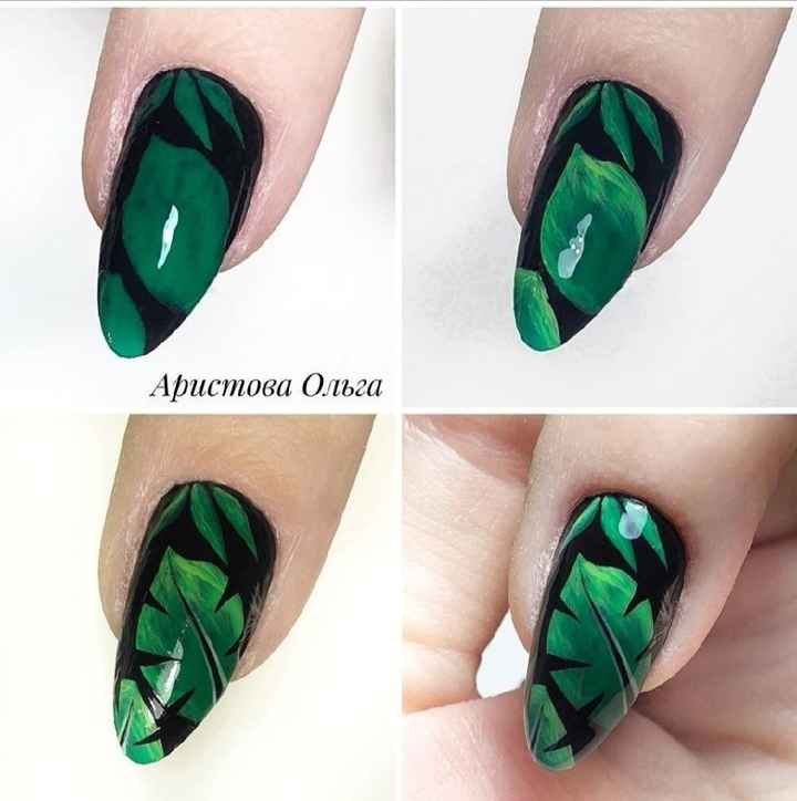 Nail art végétal - 6