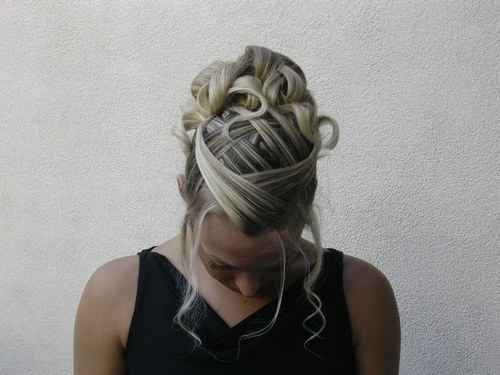 Coiffure vu de dessus