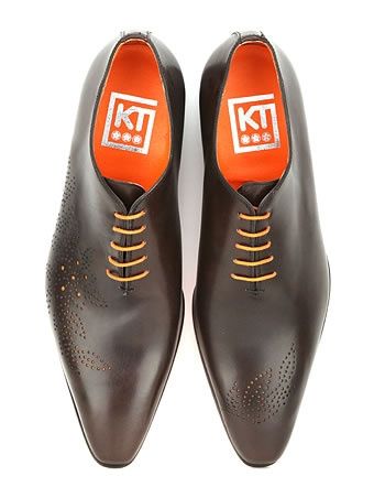 Fleurs marron orange