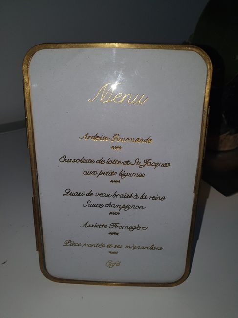 Cadres menus de table trouvés 👌 1