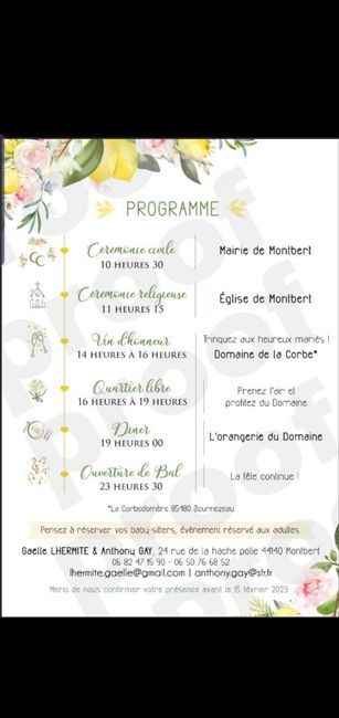 Finalisation de mes faire-part !!! 🤗💃 2
